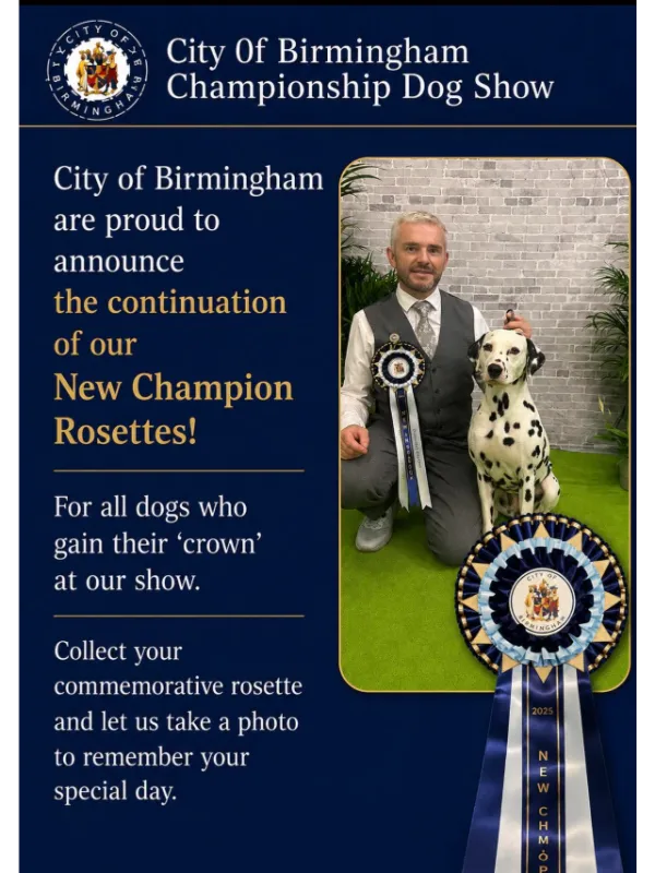 COB New Champion Rosettes 2026 1 COB Rosettes